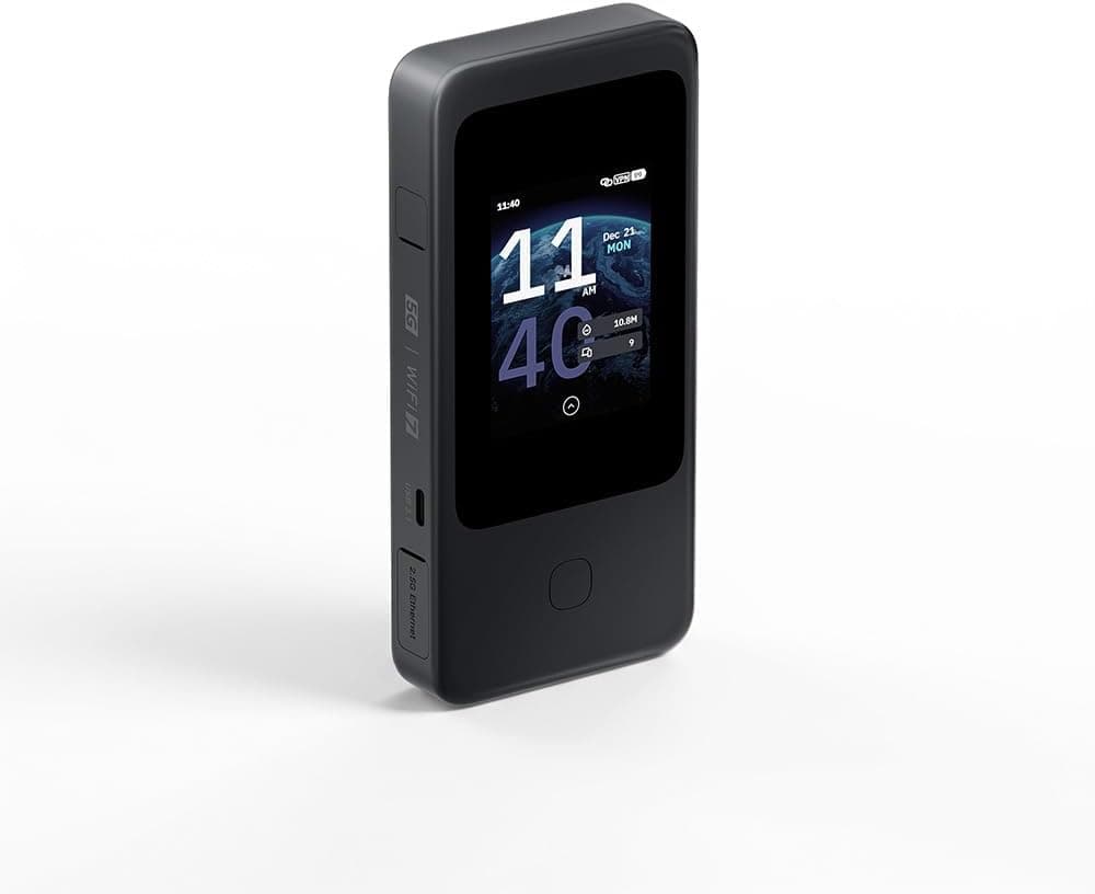 GL.iNet GL-E5800 EU MUDI 7 Router de Viaje 5G Wi-Fi 7 tribanda con eSIM