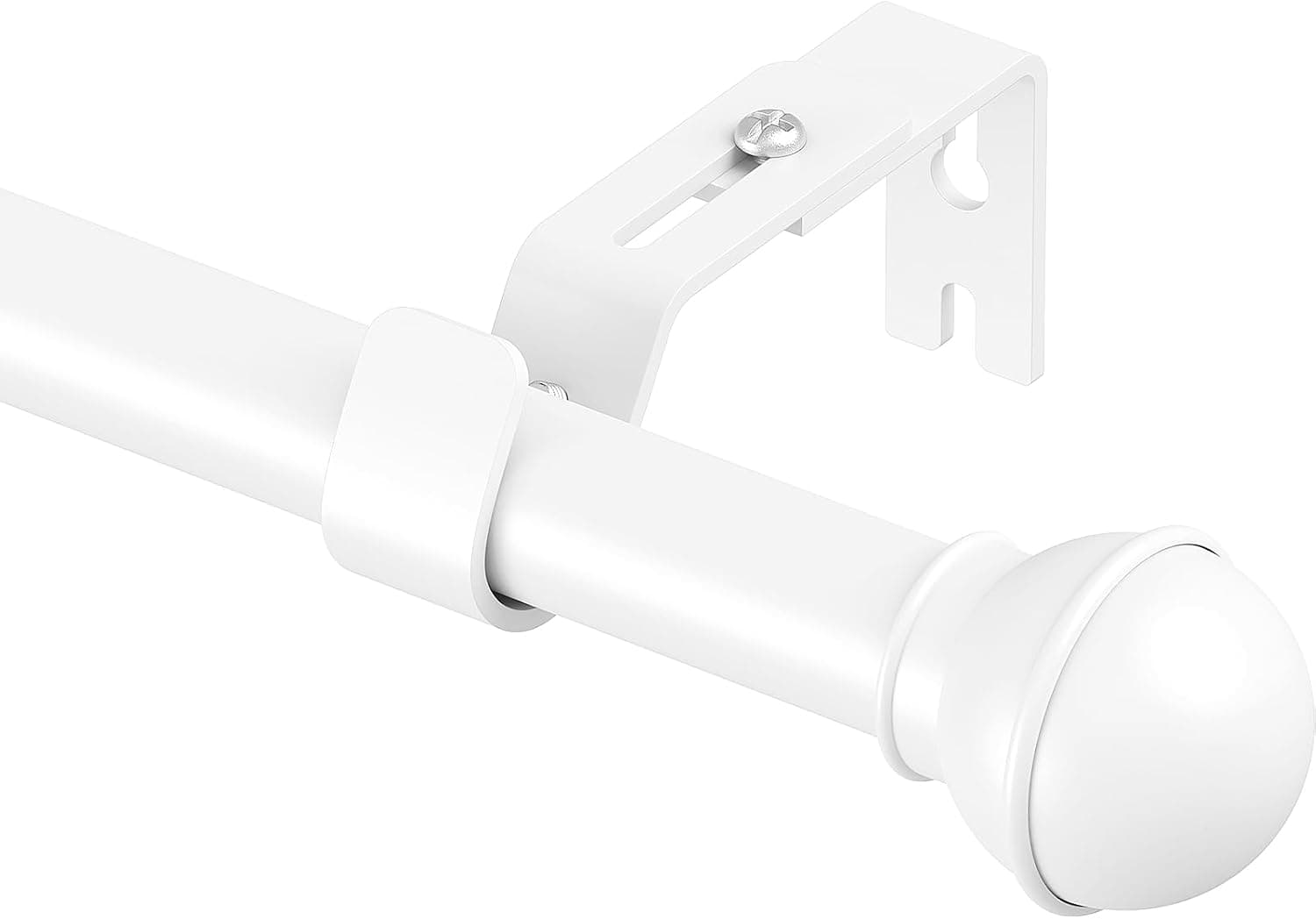 Yeabett Barra para cortinas, barra extensible de 80-232 cm | Conjunto de varillas de 22 mm con tornillos y soportes ajustables en altura | Fuertemente inoxidable para sala de estar, dormitorio, cocina