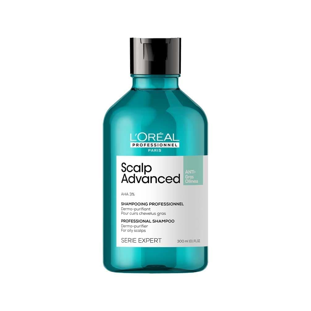 L’Oréal Professionnel, Scalp Advanced champú anti malestar enriquecido con activos dermatológicos para cuero cabelludo sensible, SERIE EXPERT, 300 ml