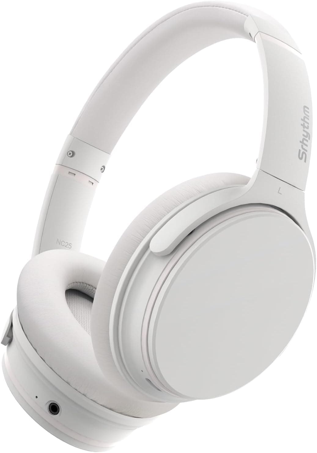 Srhythm NC25 Auriculares Estéreo con Cancelación Activa de Ruido (ANC), Bluetooth 5.3, Circumaurales, con Alta Fidelidad, Micrófono, 50H, Asistente de Voz, Modo Juego de Baja Latencia
