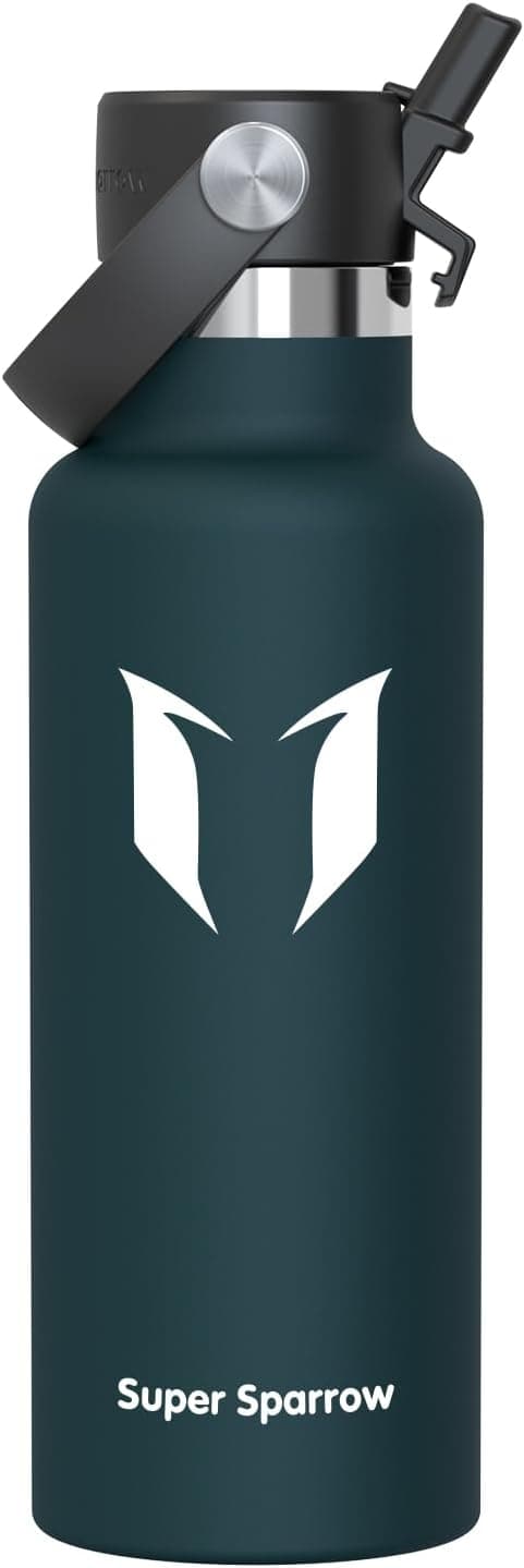 Sparrow Botella Agua Acero Inoxidable 500ml/750ml/1L/1.2L Botella Termica
