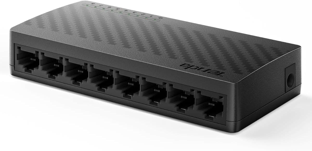 Tenda SG108 Switch Ethernet Gigabit 8 Puertos (10/100/1000 Mbps, RJ45)