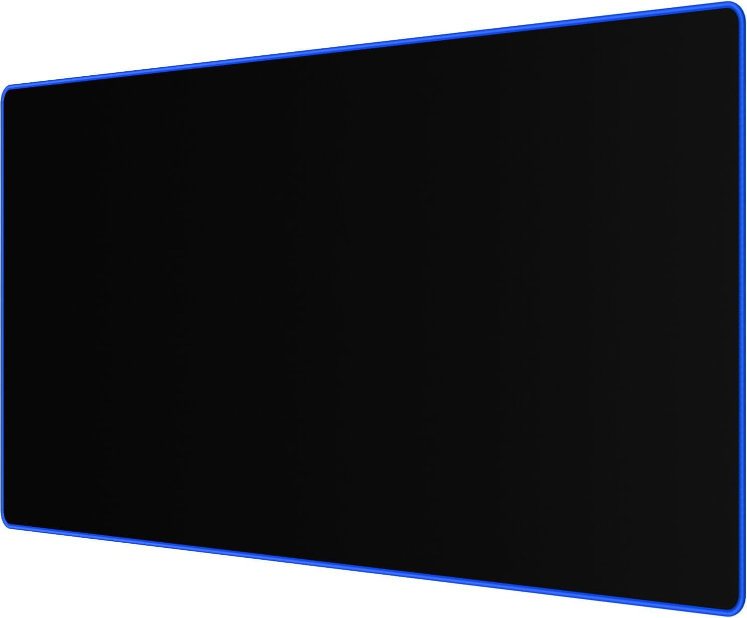 JIALONG Alfombrilla Raton Ordenador Grande Gaming Mouse Pad XXL 900x400mm, Lavable, Base de Caucho para Gamers, PC y Portátil - Alfombrilla para Ratón con Bordes Cosidos en Azul