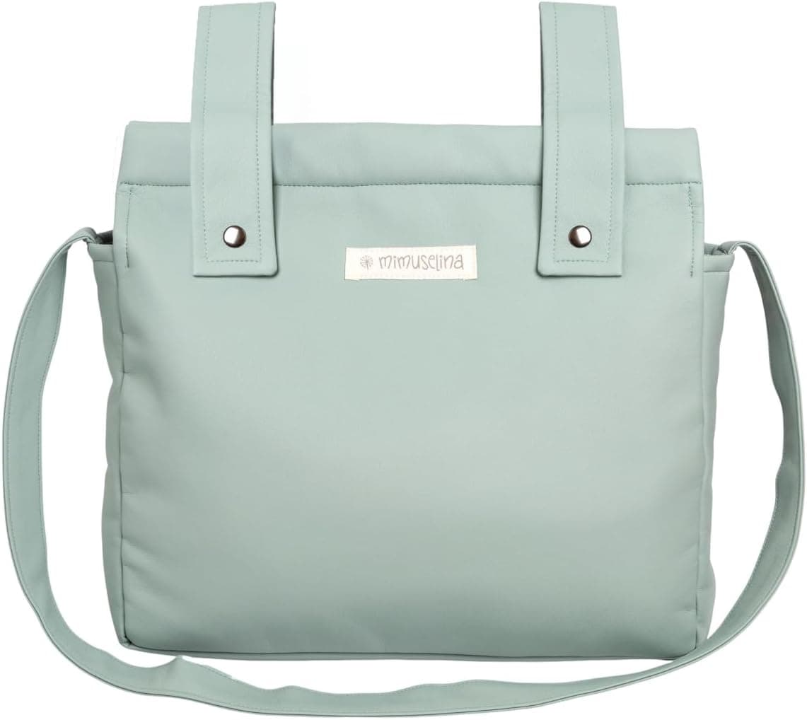 MIMUSELINA Bolso Carro Bebe | Pañalera Bebe organizador para silla paseo con gran capacidad | Bolso Maternidad Elegante y Práctico | Hecho en España