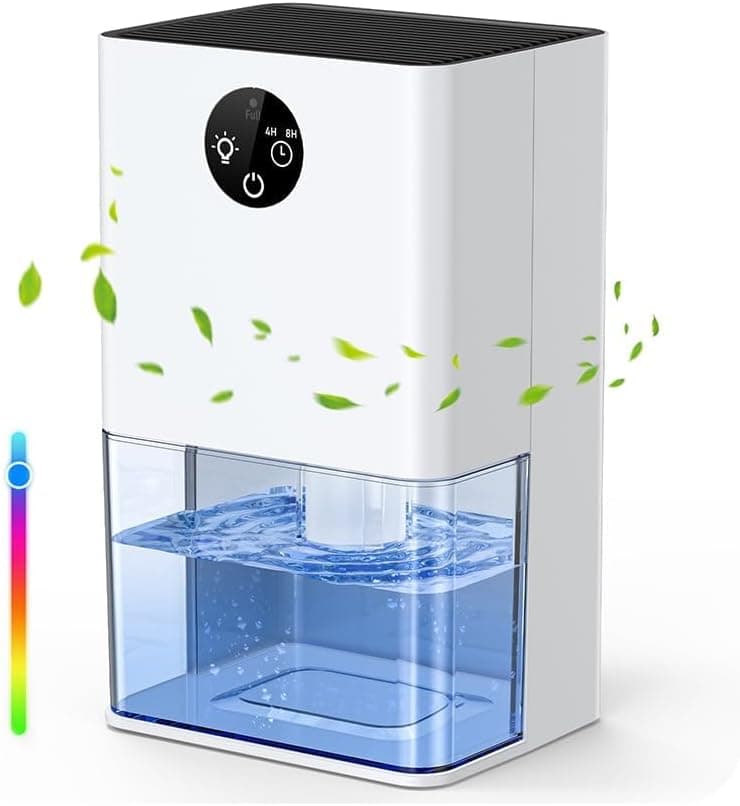 Deshumidificador Eléctrico 1800 ML, Deshumificadores de Humedad Silencioso