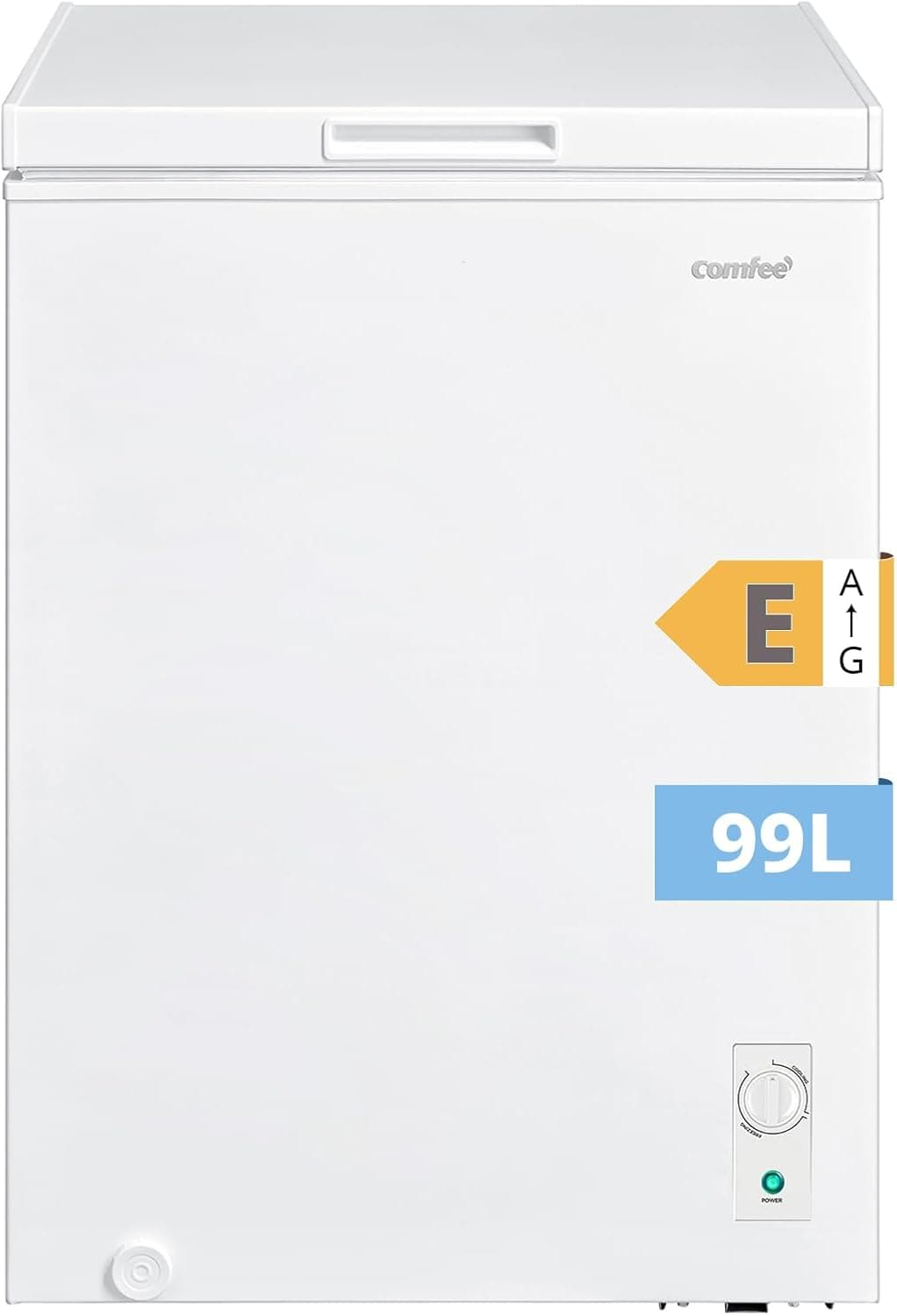 COMFEE' 99L Congelador Arcón Independiente, Convertible en Refrigerador
