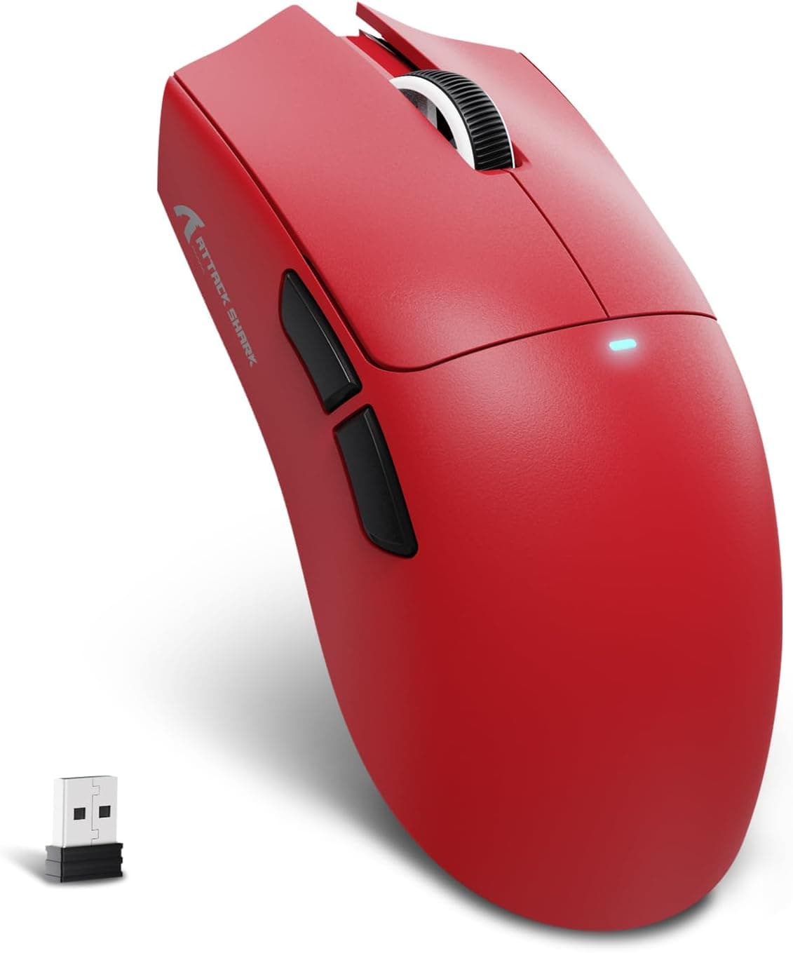 MAMBASNAKE X ATTACK SHARK X11SE Ratón Inalámbrico Para Juegos-Rojo