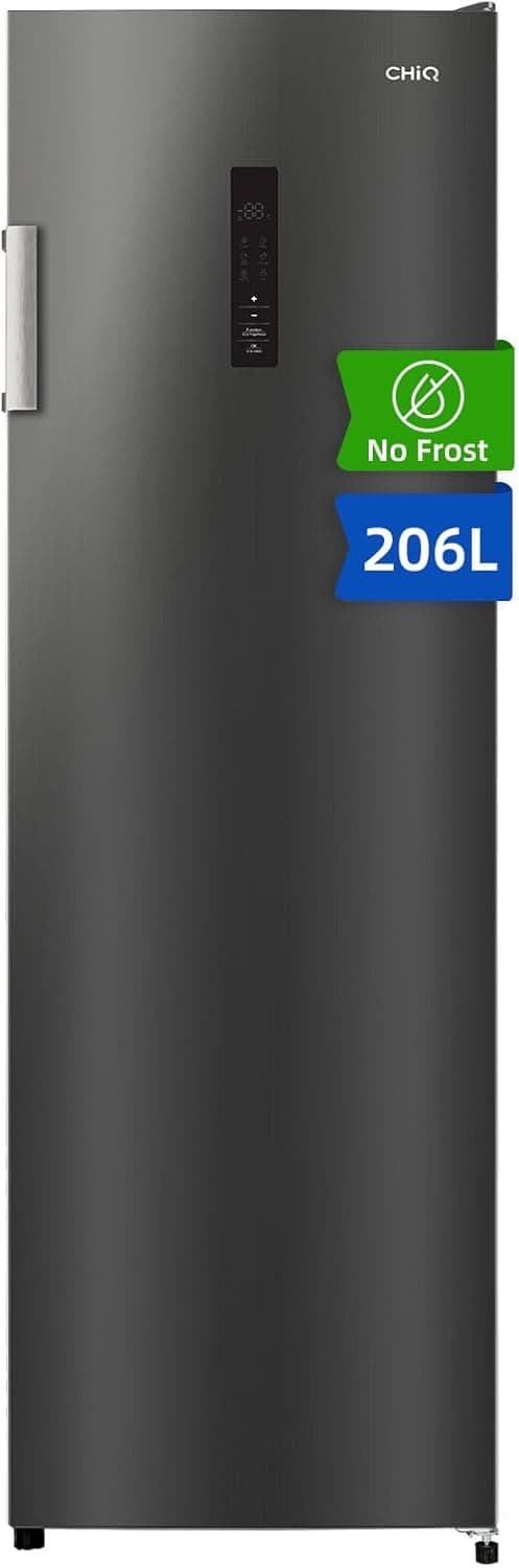 CHiQ Congelador Vertical 206L con No Frost & Inverter Negro (CSD206NEID)
