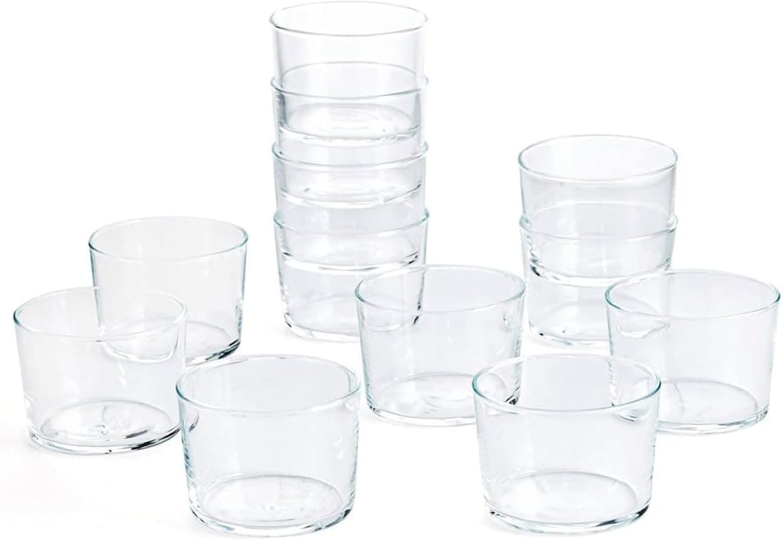 Acan Tradineur - Caja de 12 Vasos Modelo Chiquito - 23 cl - Fabricado en Vidrio Resistente - Apto para lavavajillas - 12 Uds Totales
