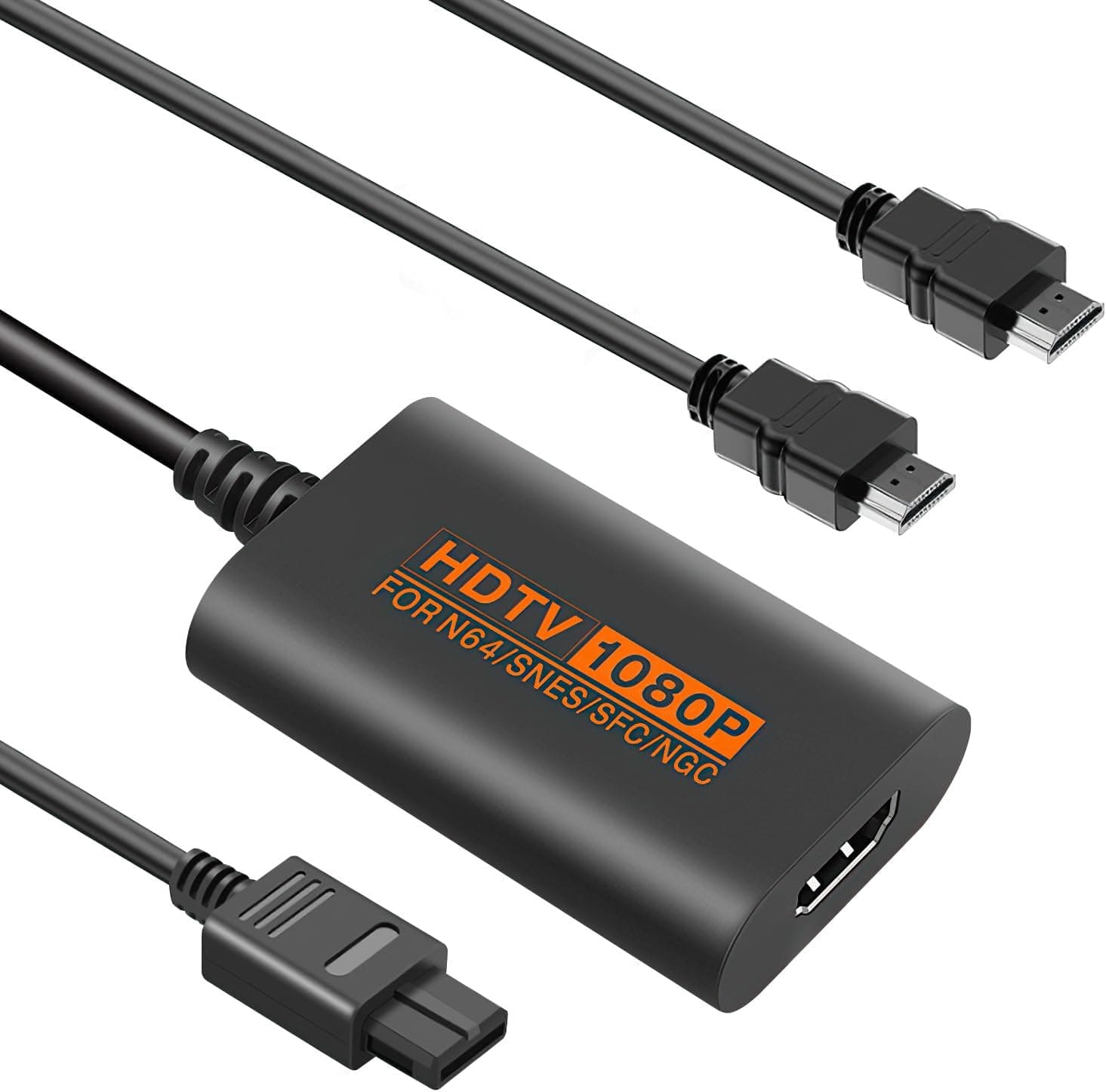 Sehawei N64 a HDMI Adaptador Compatible con N64/Snes/SFC/NGC Consola