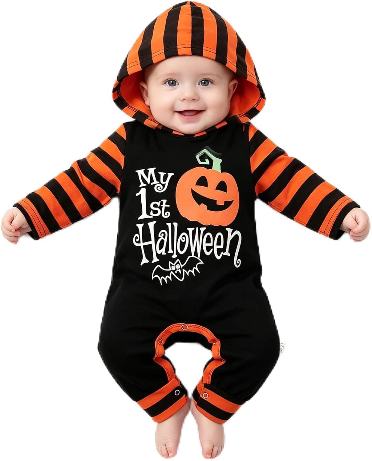 Hifot Disfraz Calabaza Bebe,Disfraz Halloween Bebe Niña Niño Infantil Disfraces Mono Ropa Recien Nacido Calabaza Halloween