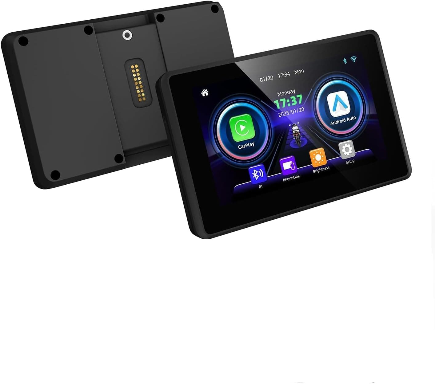 M3A 5.0 pulgadas Display Moto Inalámbrico CarPlay & Android Auto Plug & Play para Navegador Original, Pantalla Táctil HD IPS, IP67, BT 5.0, para R1250GS R1200GS F900GS F850GS S1000XR