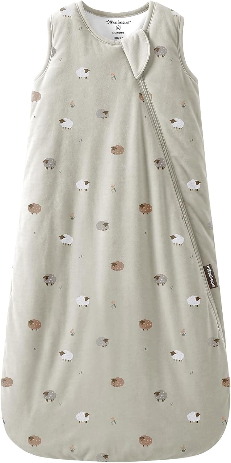 Mosebears Saco de Dormir para Bebé de Invierno Fibra de Bambú 2.5 TOG,Super Suave y cálido.