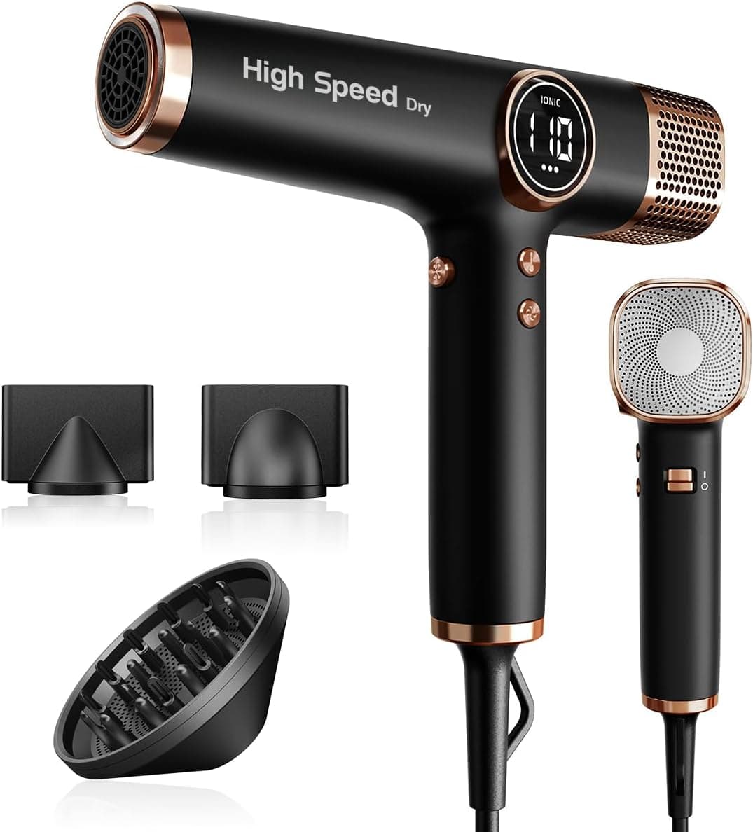 Secador pelo profesional 110000RPM 200 Millones de Iones