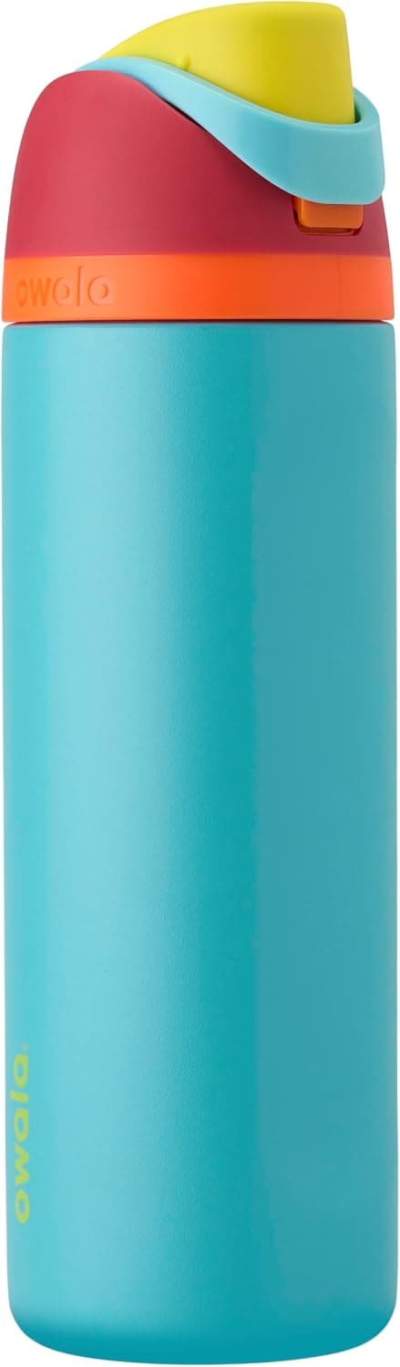 Owala FreeSip - Stainless Steel - 24-oz. - Red/Aqua (Summer Sweetness)(Amazon)