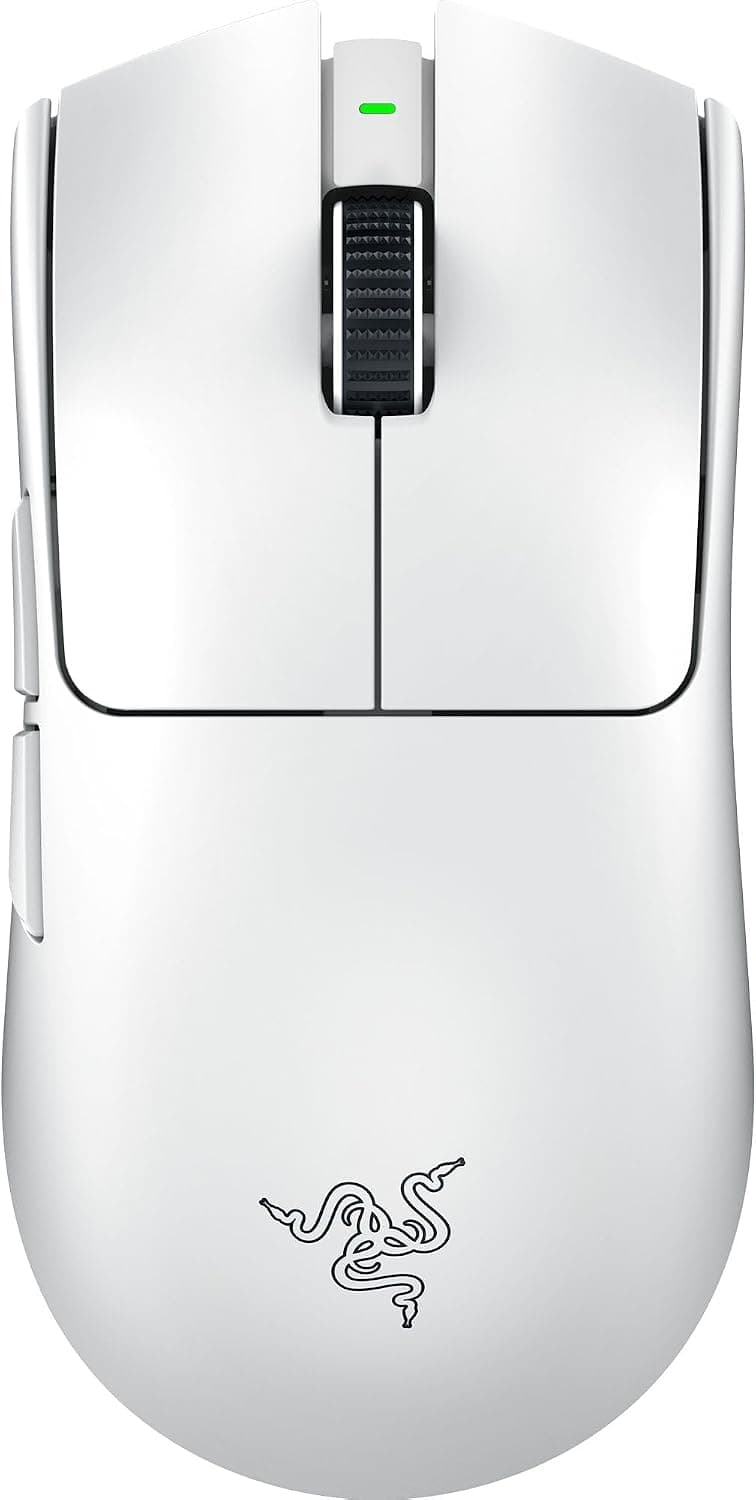 Razer Viper V3 Pro - Ratón inalámbrico Ultraligero Esports Gaming (8K Hz HyperPolling, diseño Ligero de 55g, Sensor Focus Pro 35K dpi, HyperSpeed Wireless, 95 Horas de duración) Blanco