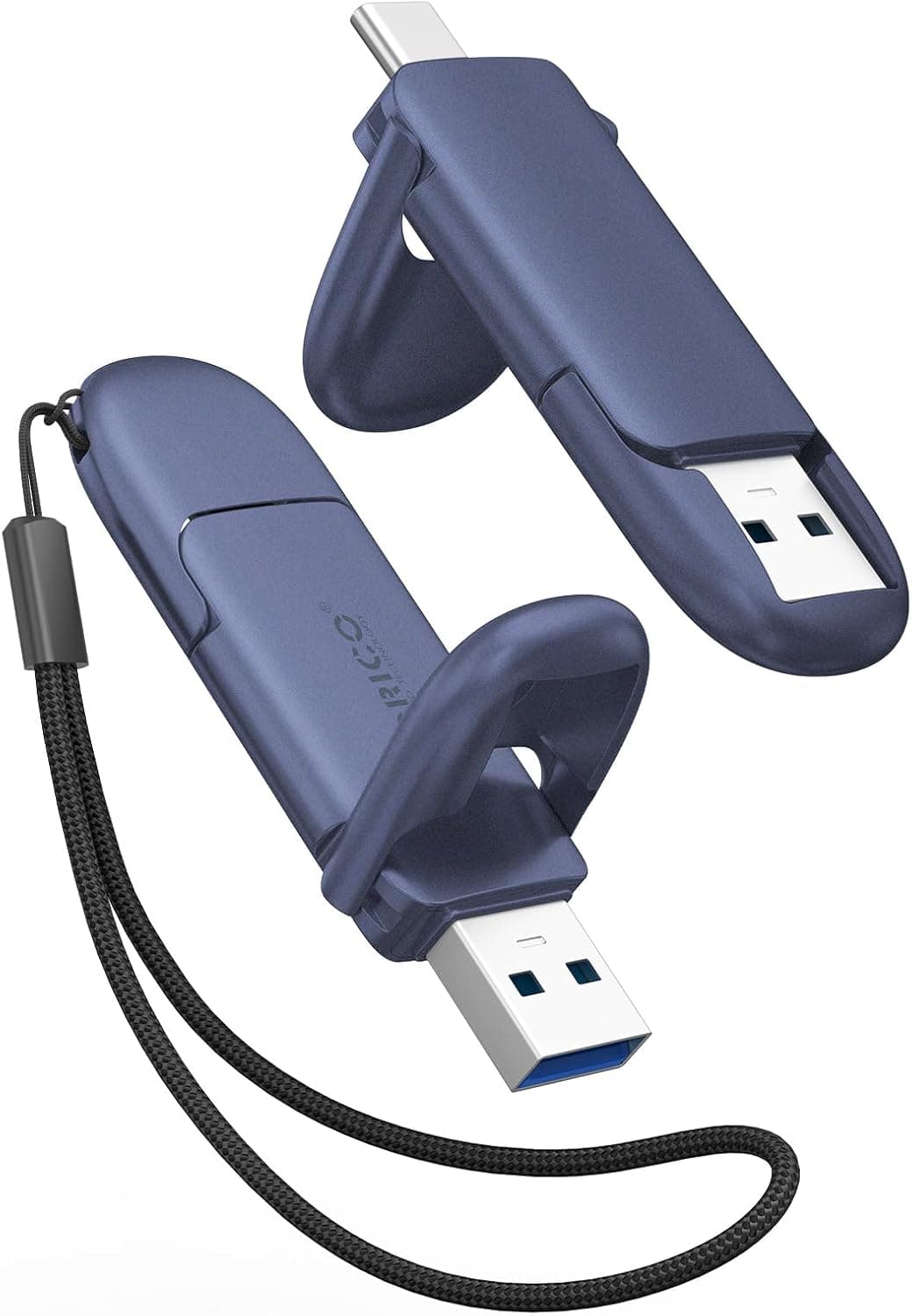 ORICO Pendrive USB C 256 GB, hasta 150 MB/s, USB 3.2 Gen 1, Indigo