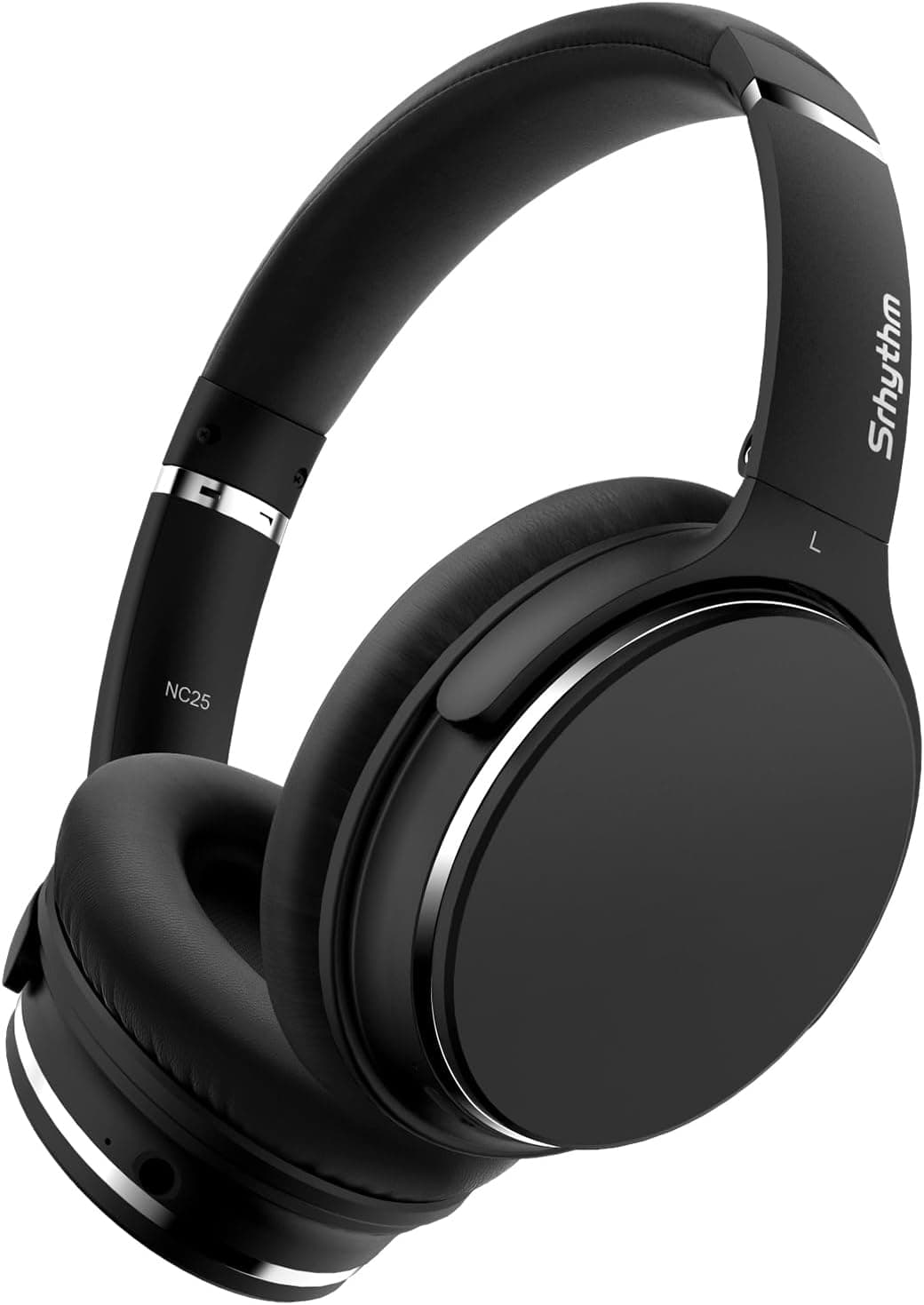 Srhythm NC25 Auriculares Estéreo con Cancelación Activa de Ruido (ANC), Bluetooth 5.3, Circumaurales, con Alta Fidelidad, Micrófono, 50H, Asistente de Voz, Modo Juego de Baja Latencia