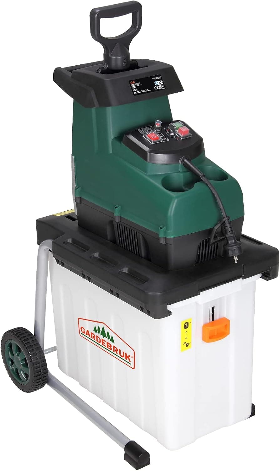 GARDEBRUK Trituradora de Jardín Eléctrica 3100W 60L