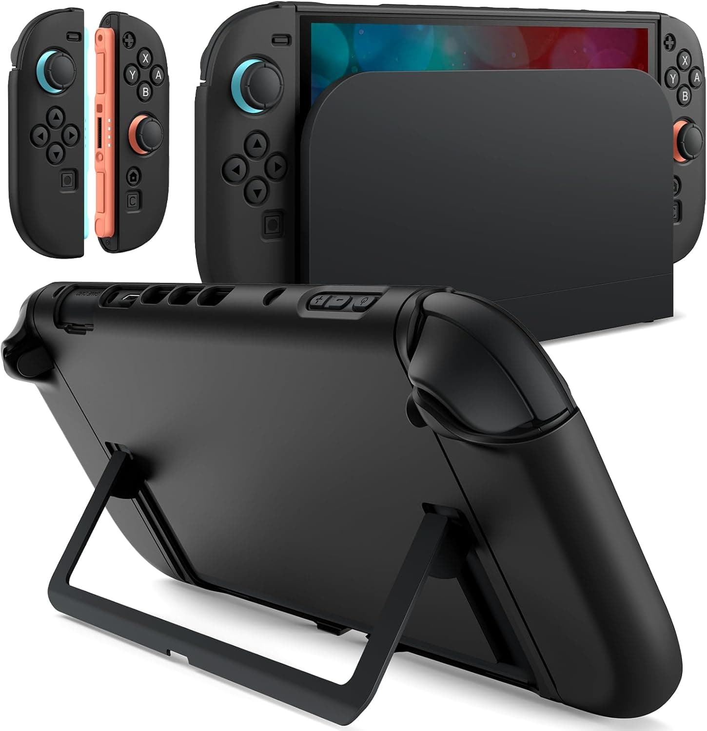 JETech Funda Slim Acoplable para Nintendo Switch 2, Negro