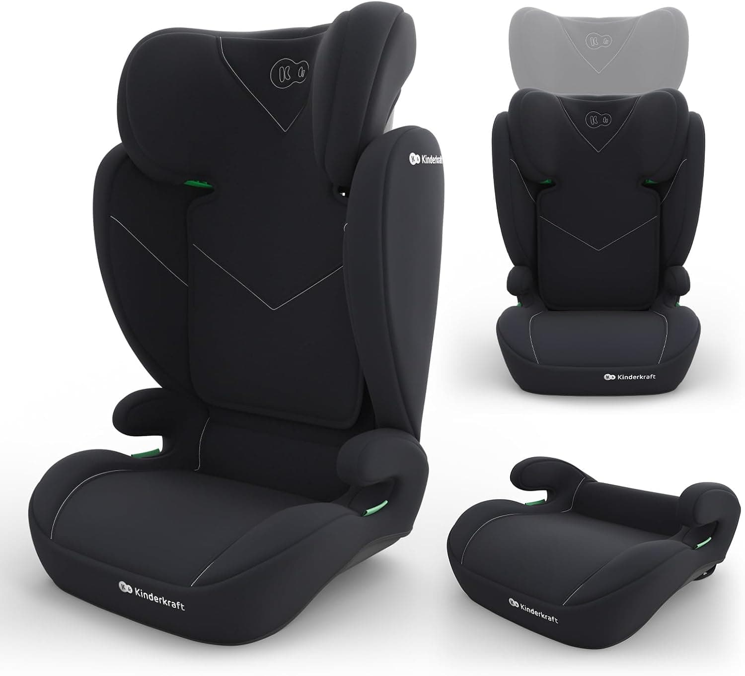Kinderkraft I-SPARK 2 PRO Silla de Coche i-Size 100-150 cm, Negro