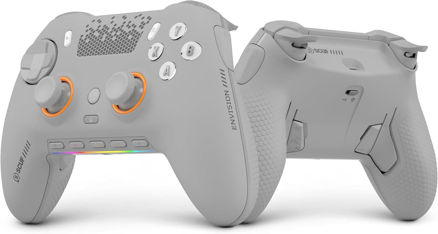 Scuf ENVISION PRO V2 (2025) Mando de Juegos Inalámbrico – PC – Gris Claro