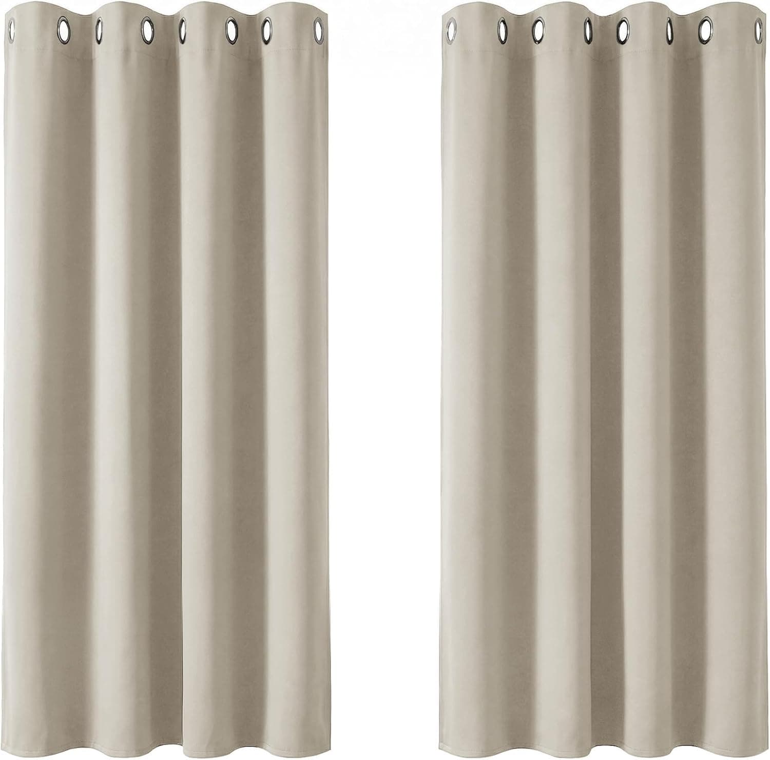 Deconovo Cortinas Opacas Térmicas para Dormitorio y Salón, 2 Piezas
