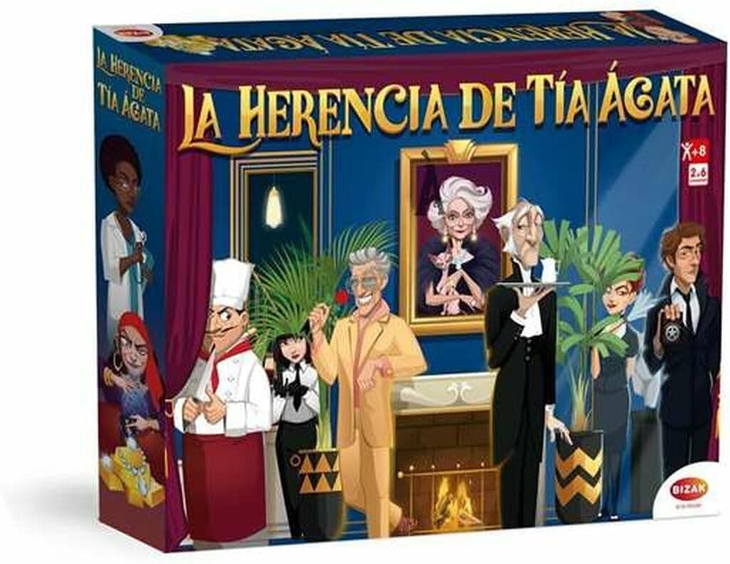 Bizak Juego La Herencia de la Tia Agata, Utiliza Todo tu ingenio y sé estratega para Eliminar a los adversarios en una Mansion Llena de trampas, para Toda Familia (62855053)