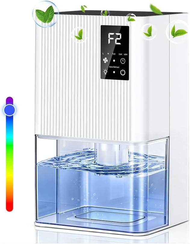 Deshumidificador Eléctrico 1800 ml 2 Modos, Deshumificadores de Humedad