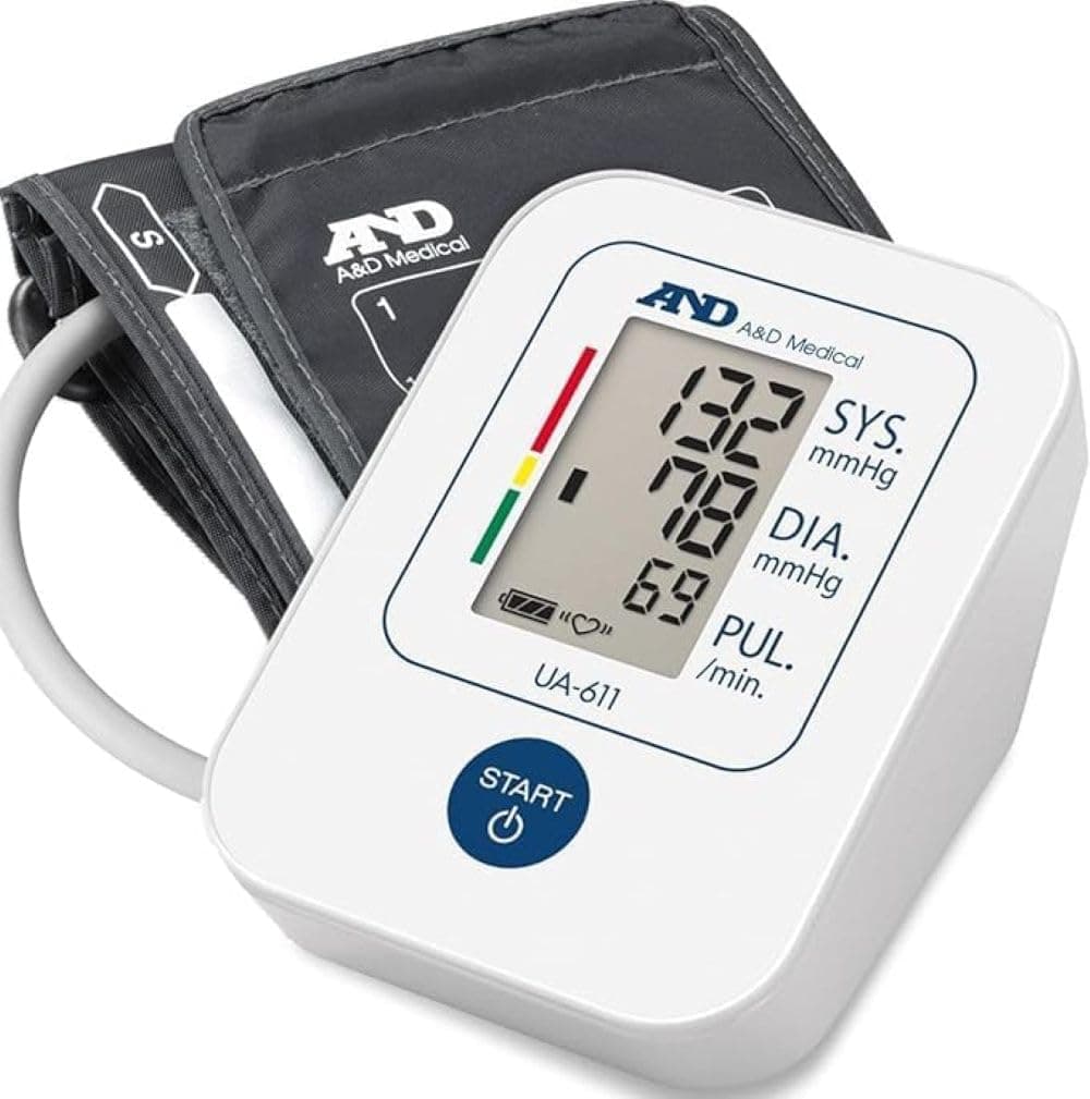 A&D Medical Tensiómetro de Brazo digital, medición precisa de la presión arterial y el pulso, validado clinicamente – UA-611