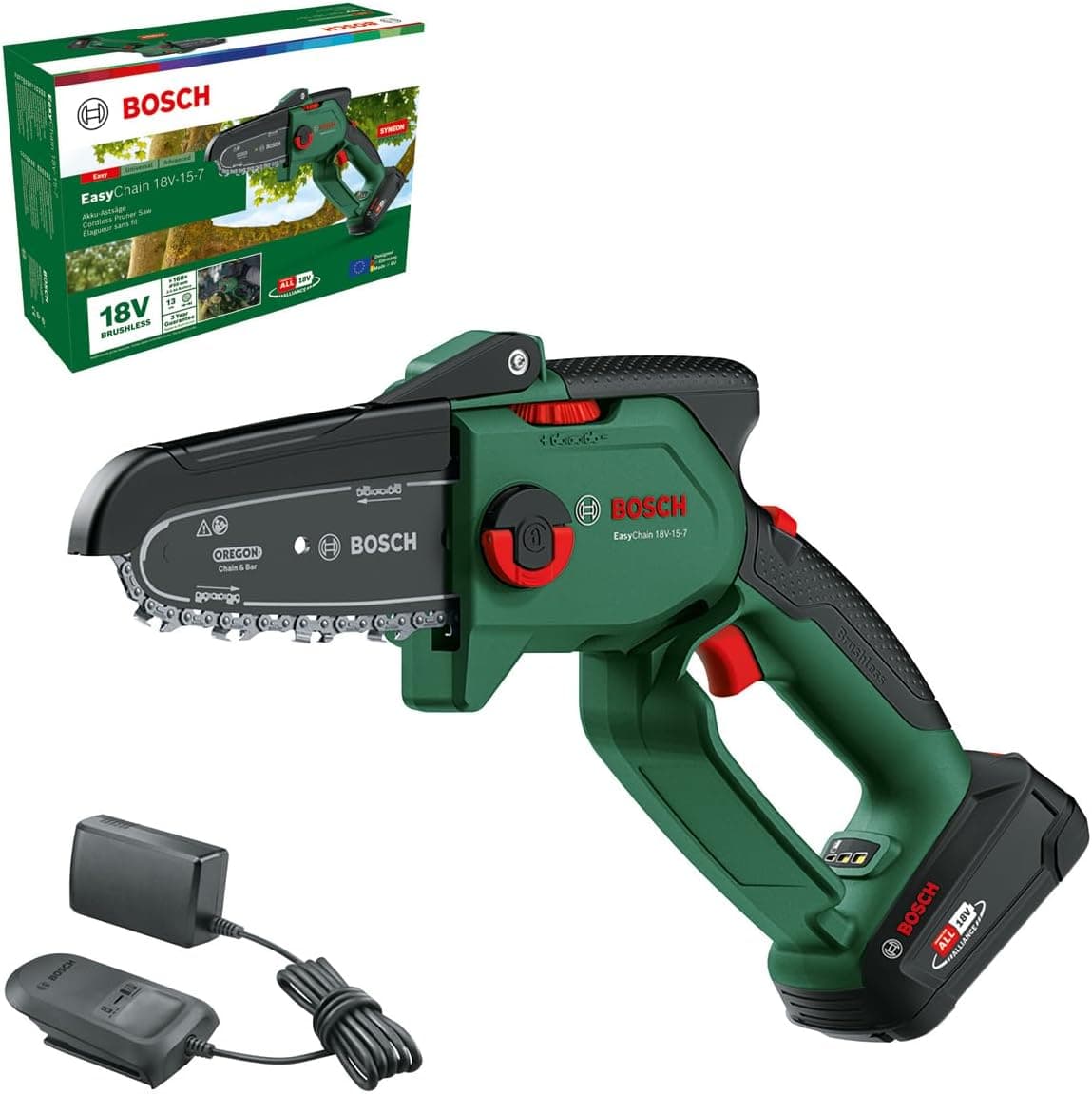 Bosch Mini Motosierra a Batería EasyChain 18V-15-7