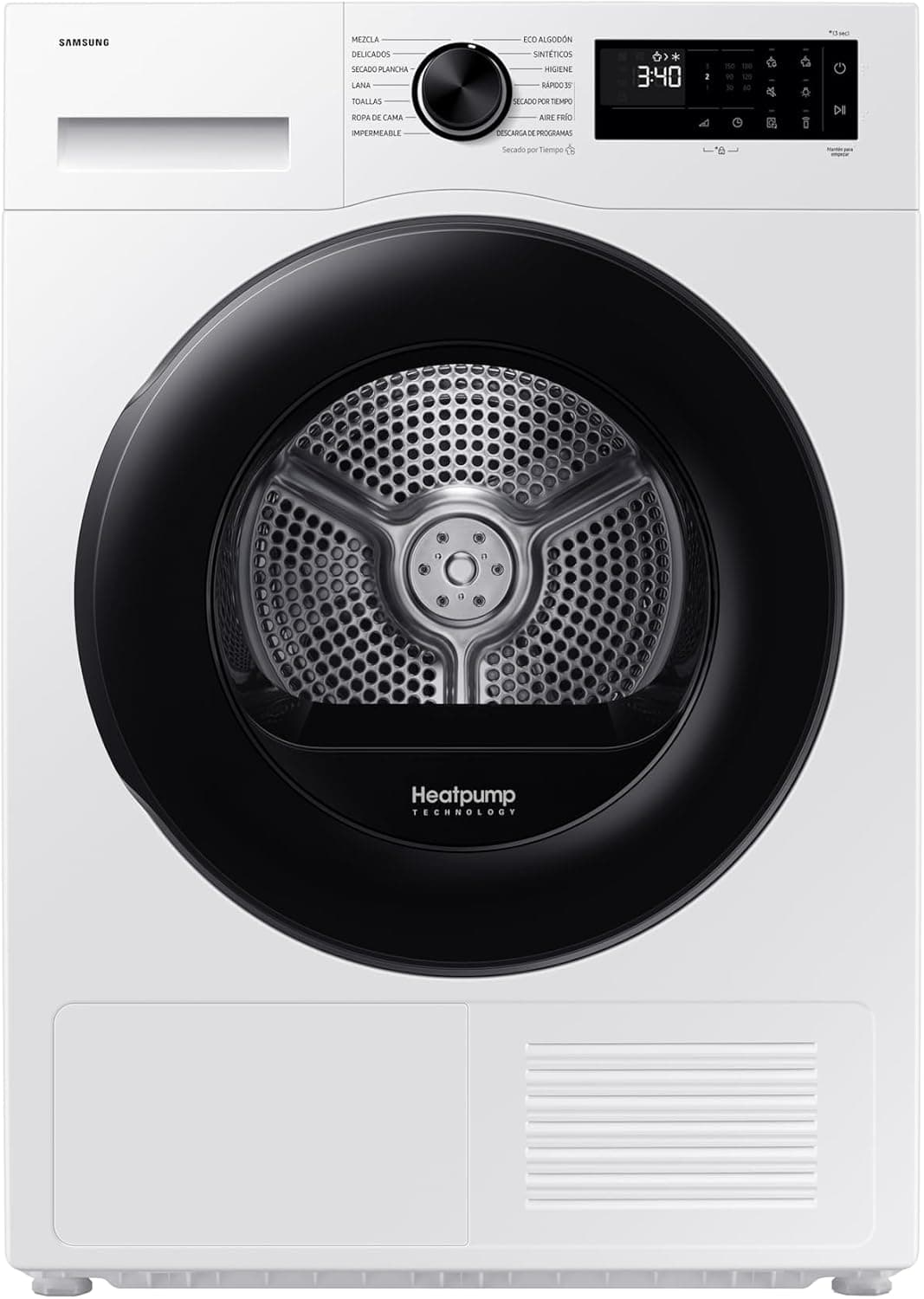 Samsung Secadora Bomba de calor 8Kg Clase C Blanca DV80DG52B0AEEC