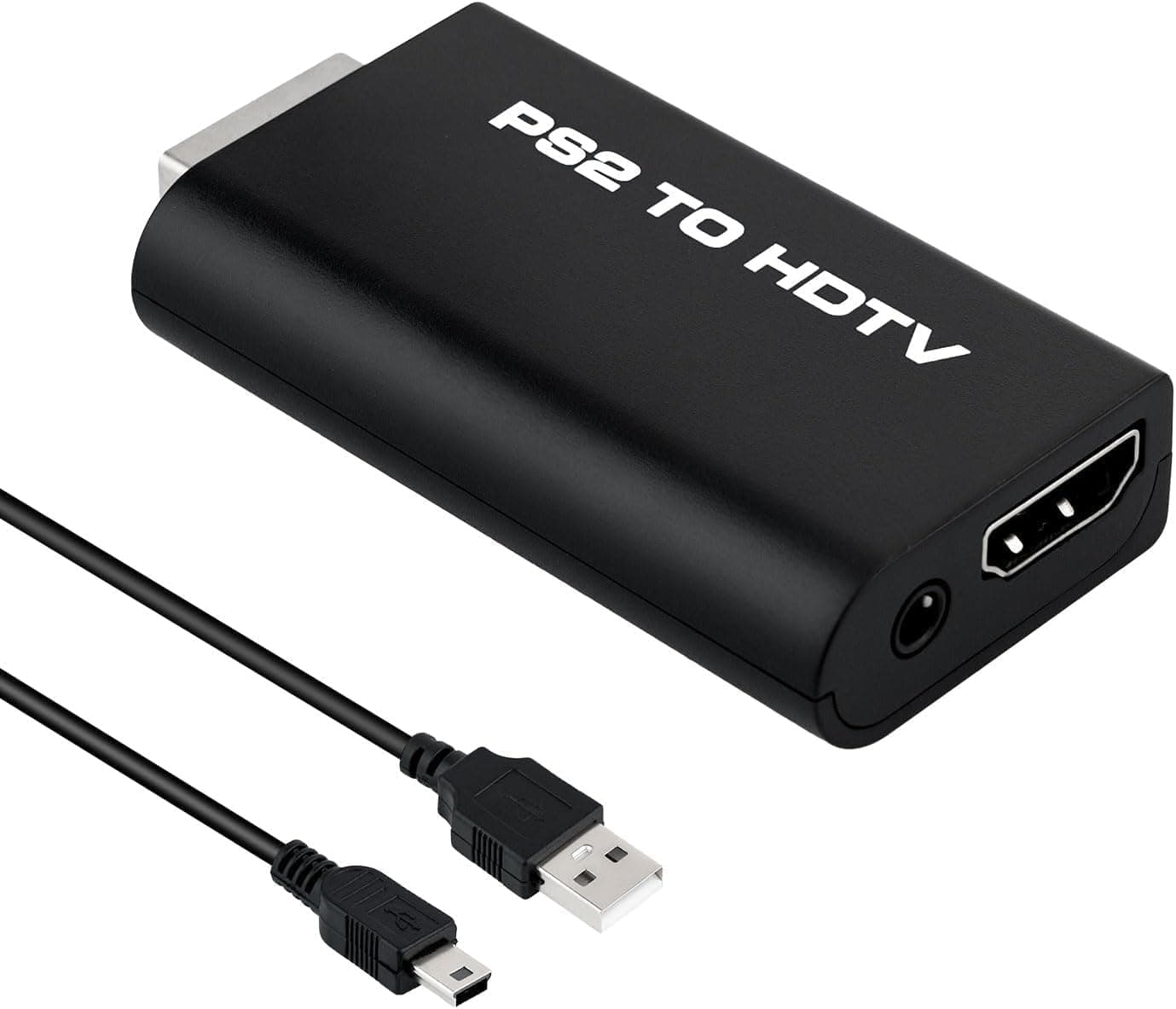 Mcbazel Adaptador PS2 a HDMI con Salida de Audio 3,5 mm, 480i 576i 480p