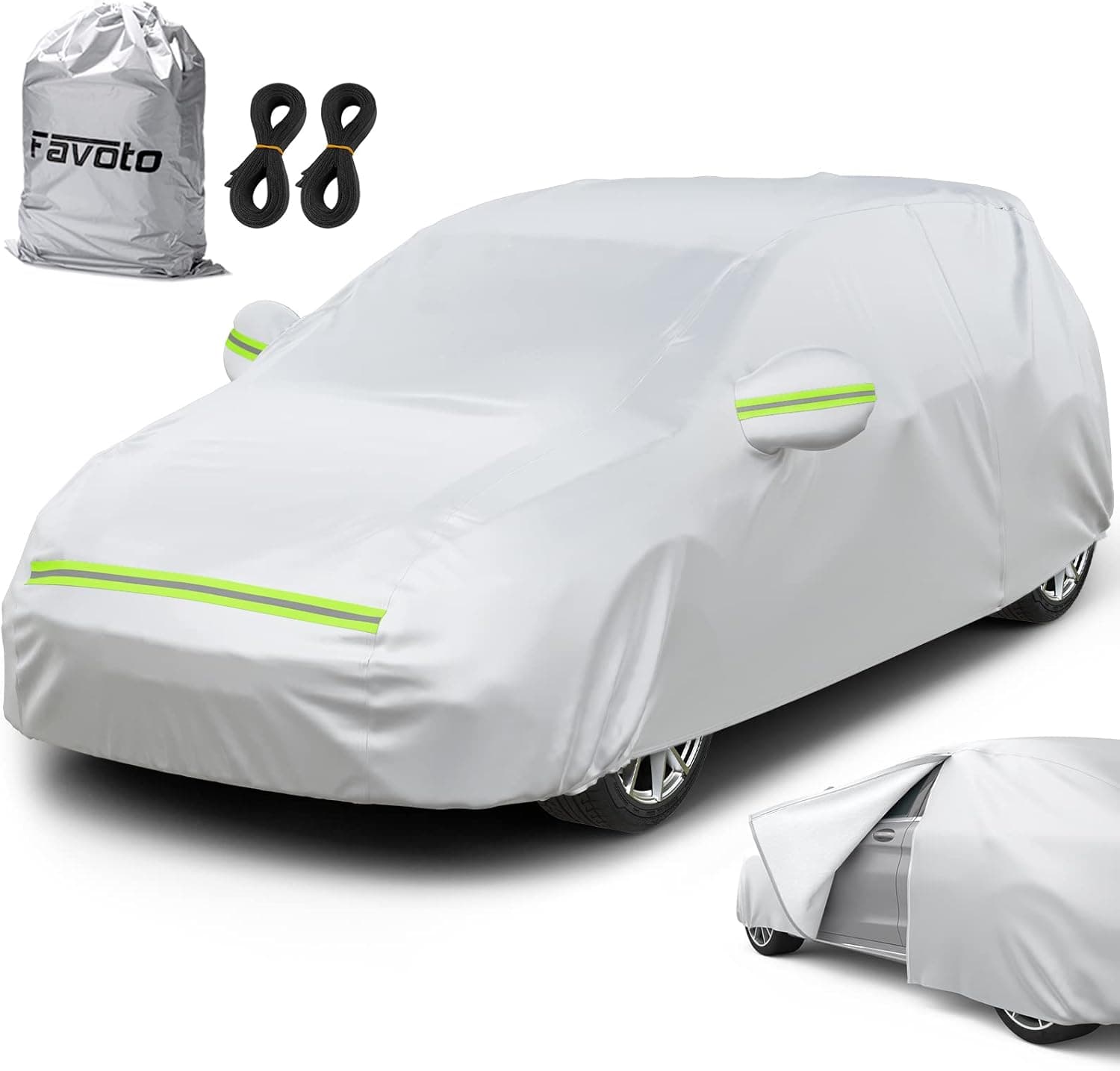 Favoto Funda Coche Exterior Impermeable Protección contra el Sol y Polvo