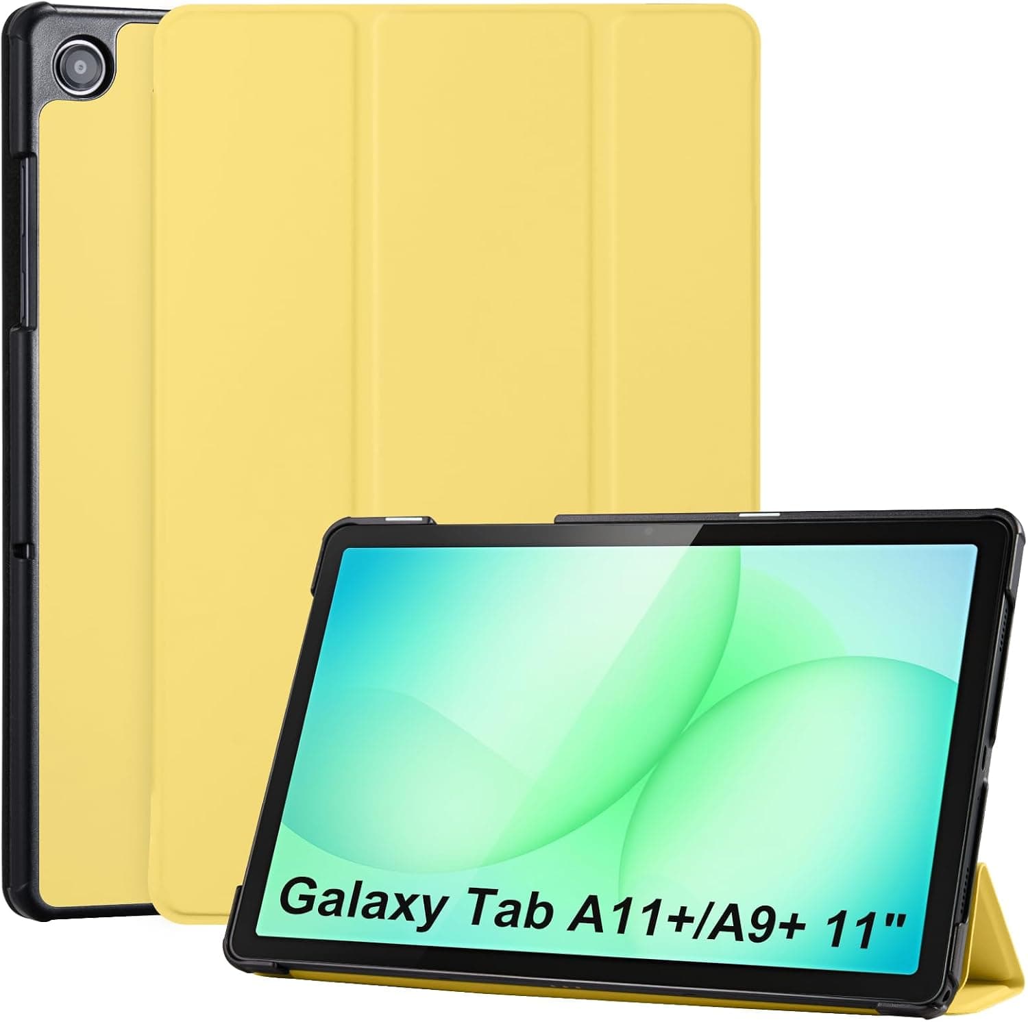 CoBak Funda para Samsung Galaxy Tab A11+ 11" / A9+ 11", Amarillo Limón