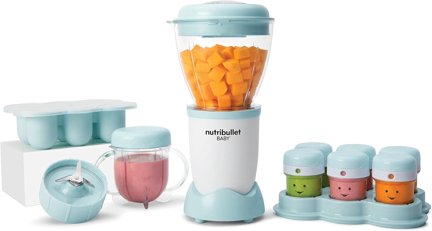 nutribullet Baby Batidora, batidora, sistema de preparación de alimentos para bebés, componentes y accesorios sin BPA, potencia de 250 W, NBY100