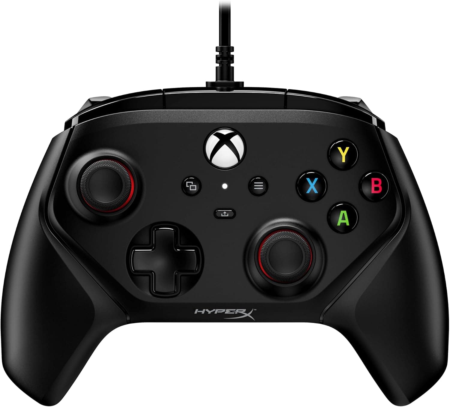 HyperX Clutch Gladiate mando para Xbox con cable, Botones programables, Conector de Audio de 3.5 mm, Licencia Oficial, Negro