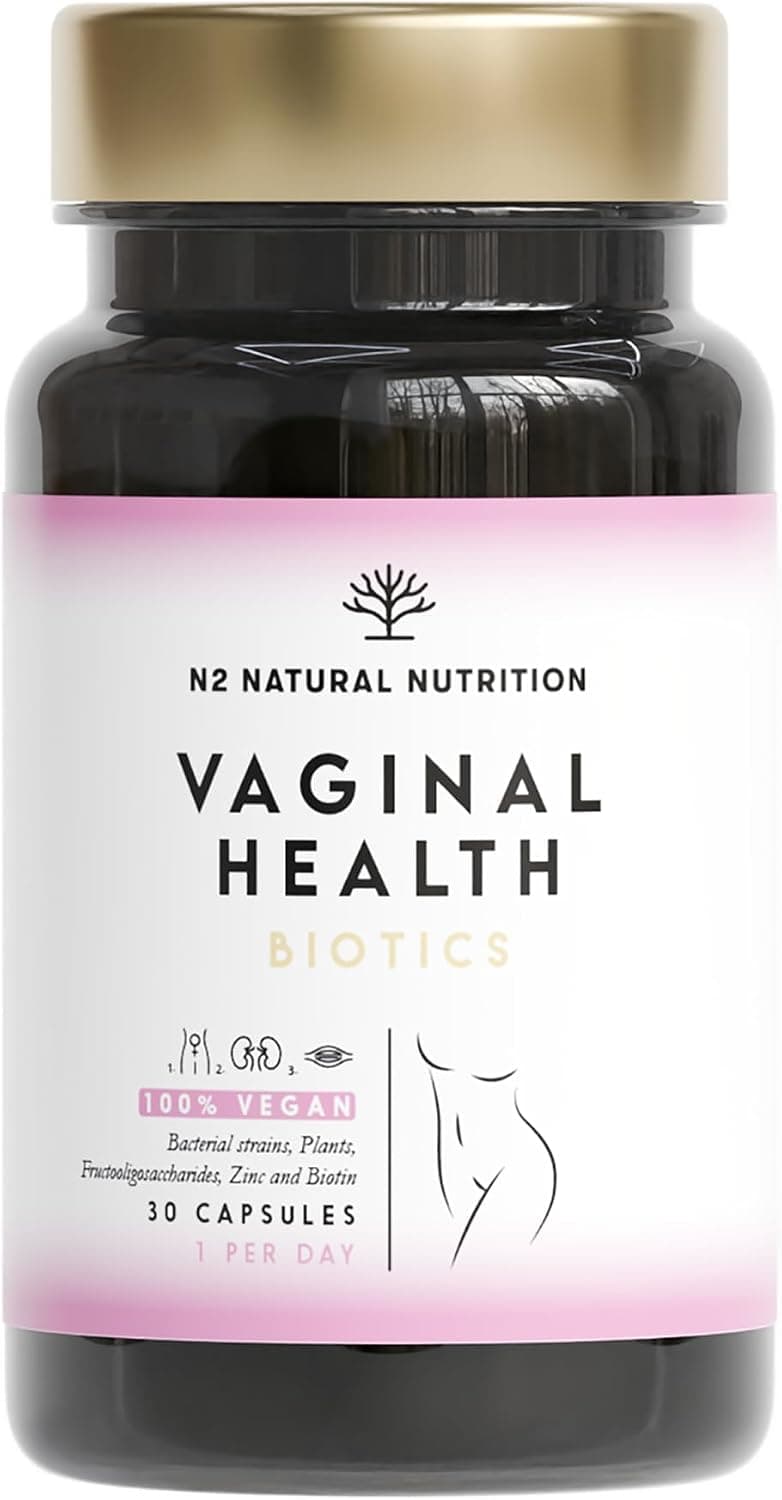Probioticos Mujer Flora Intima. 6 Cepas Diferentes. Combate y Previene las Infecciones Vaginales y Urinarias. Mejora la Mucosa y Refuerza la Flora Vaginal. 30 Cápsulas. CE. N2 Natural Nutrition