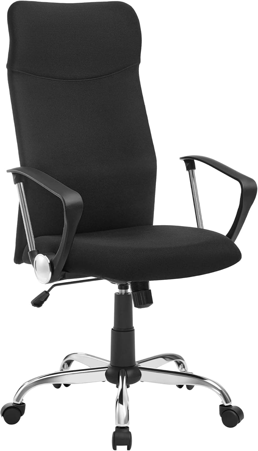 SONGMICS Silla de Oficina, Silla ergonómica, Asiento Giratorio