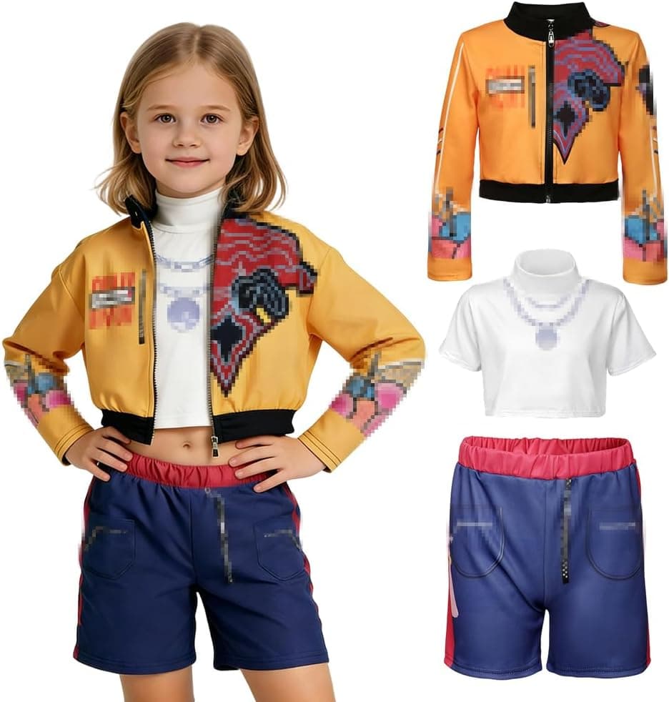 Disfraz de anime para niña, juego completo para Halloween y carnaval