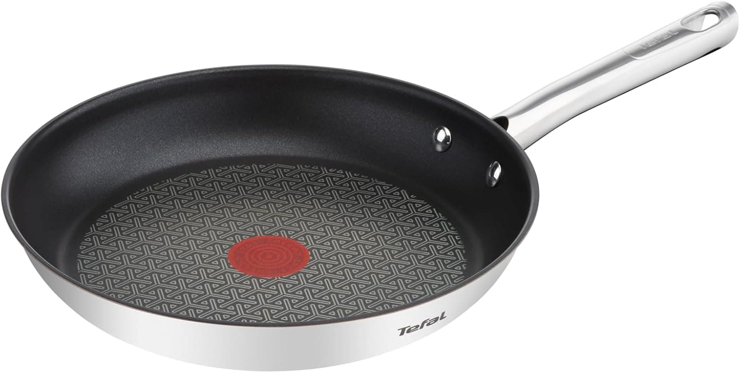 Tefal Duetto - Sartén 24 cm, Acero inoxidable