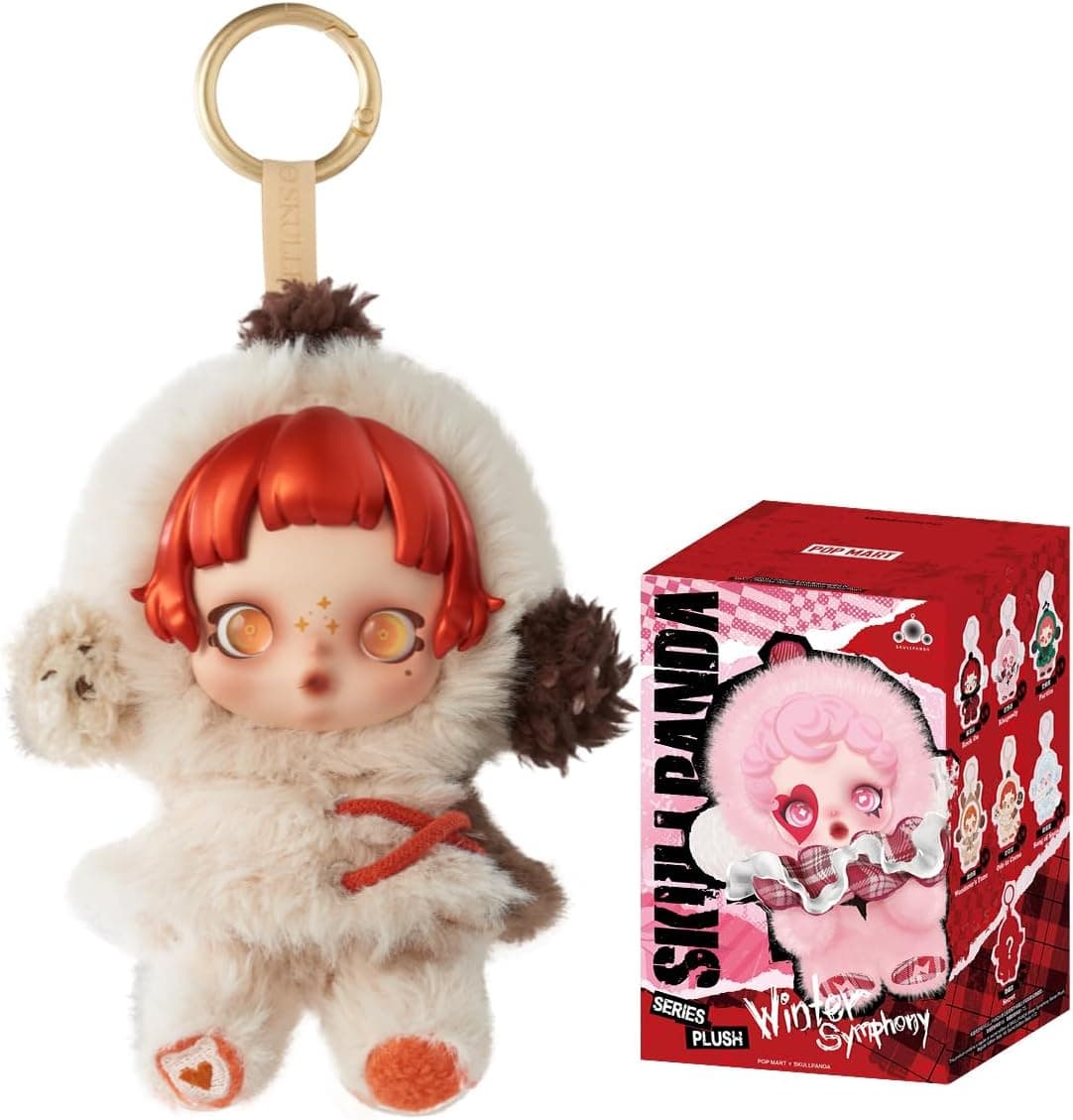POP MART SKULLPANDA Winter Symphony Series Plush de Acción Popular Figura Coleccionable y Adorable Juguete Artístico Regalo Creativo 1PC
