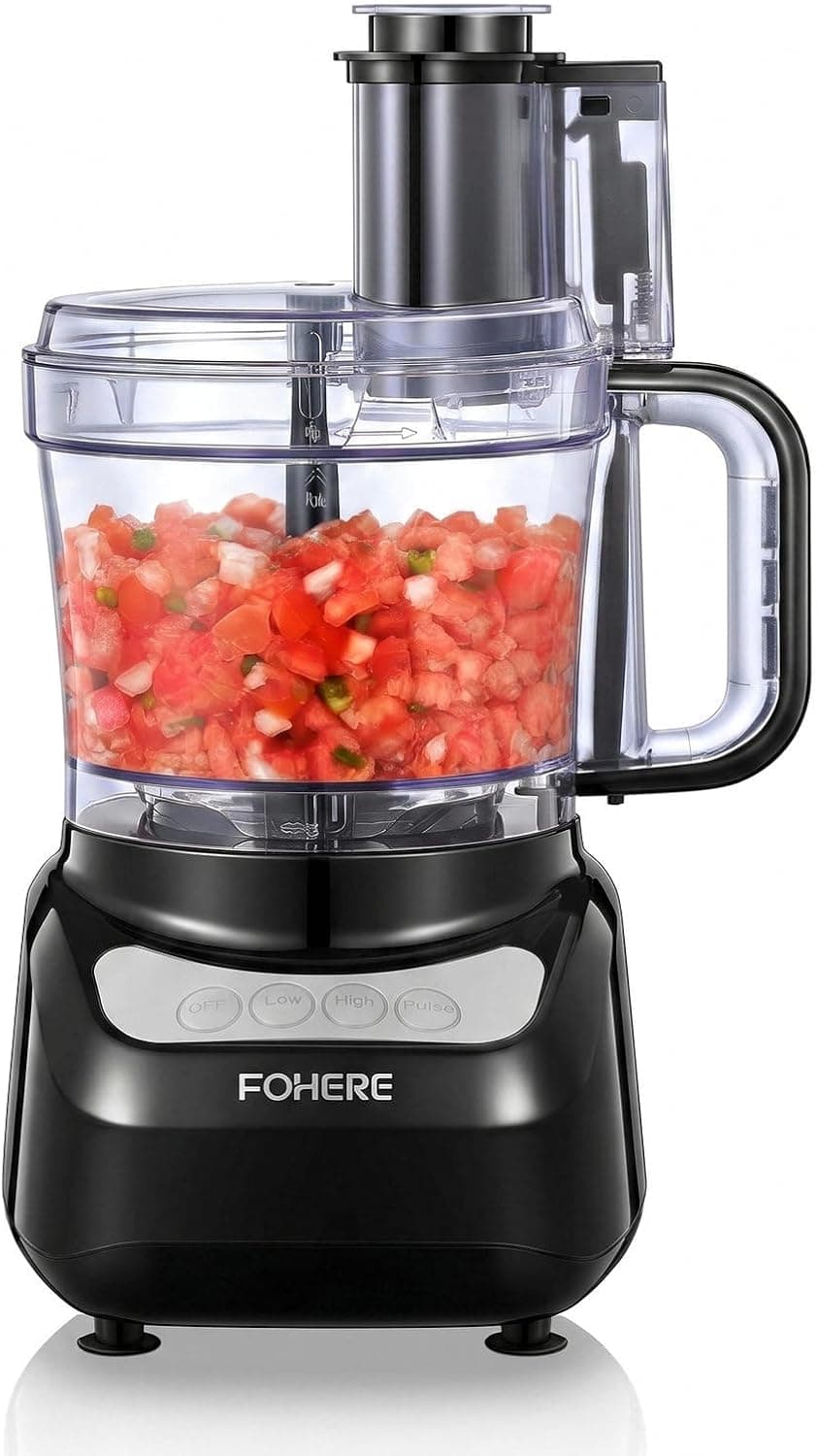 Robot de Cocina 2,3 L, Boca de Alimentación Grande 2 en 1