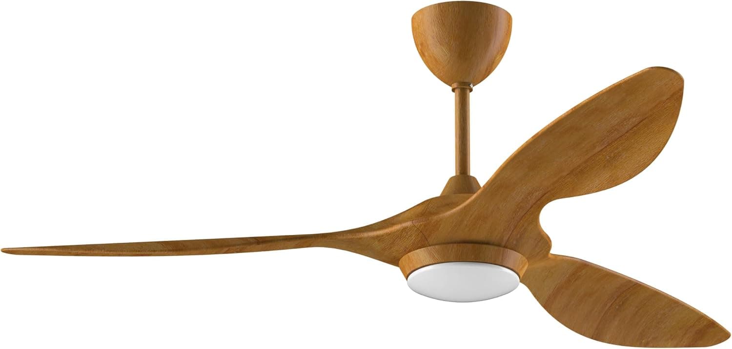reiga Ventilador de Techo con Luz LED Regulable 132 cm, Mando a Distancia
