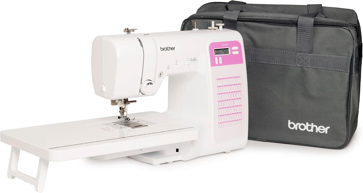 Brother CX70PES (Nuevo Modelo) Máquina de coser electrónica con 70 puntadas + Mesa y Bolso incluidos