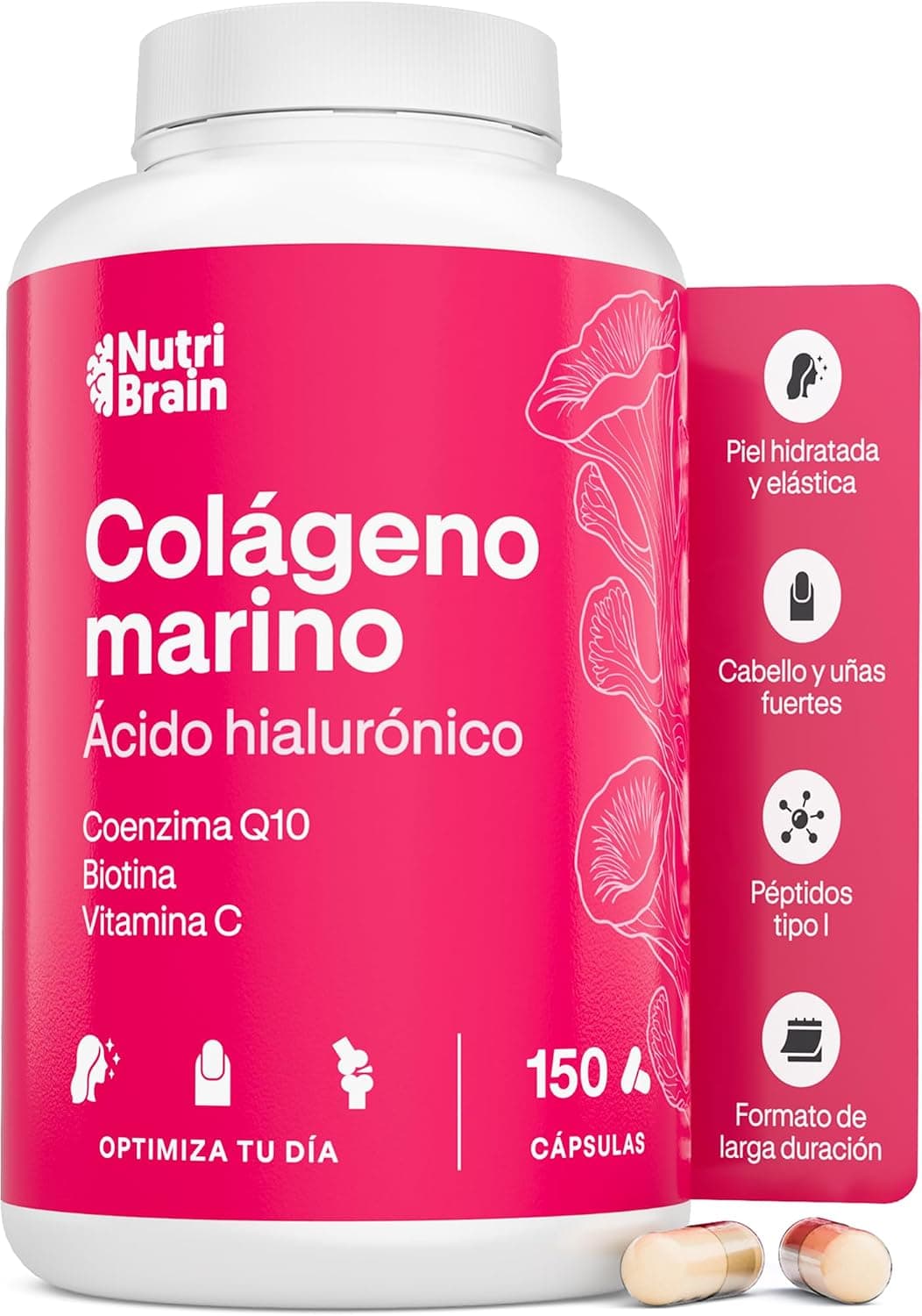 Colágeno Marino Hidrolizado Puro con Ácido Hialurónico y Coenzima Q10
