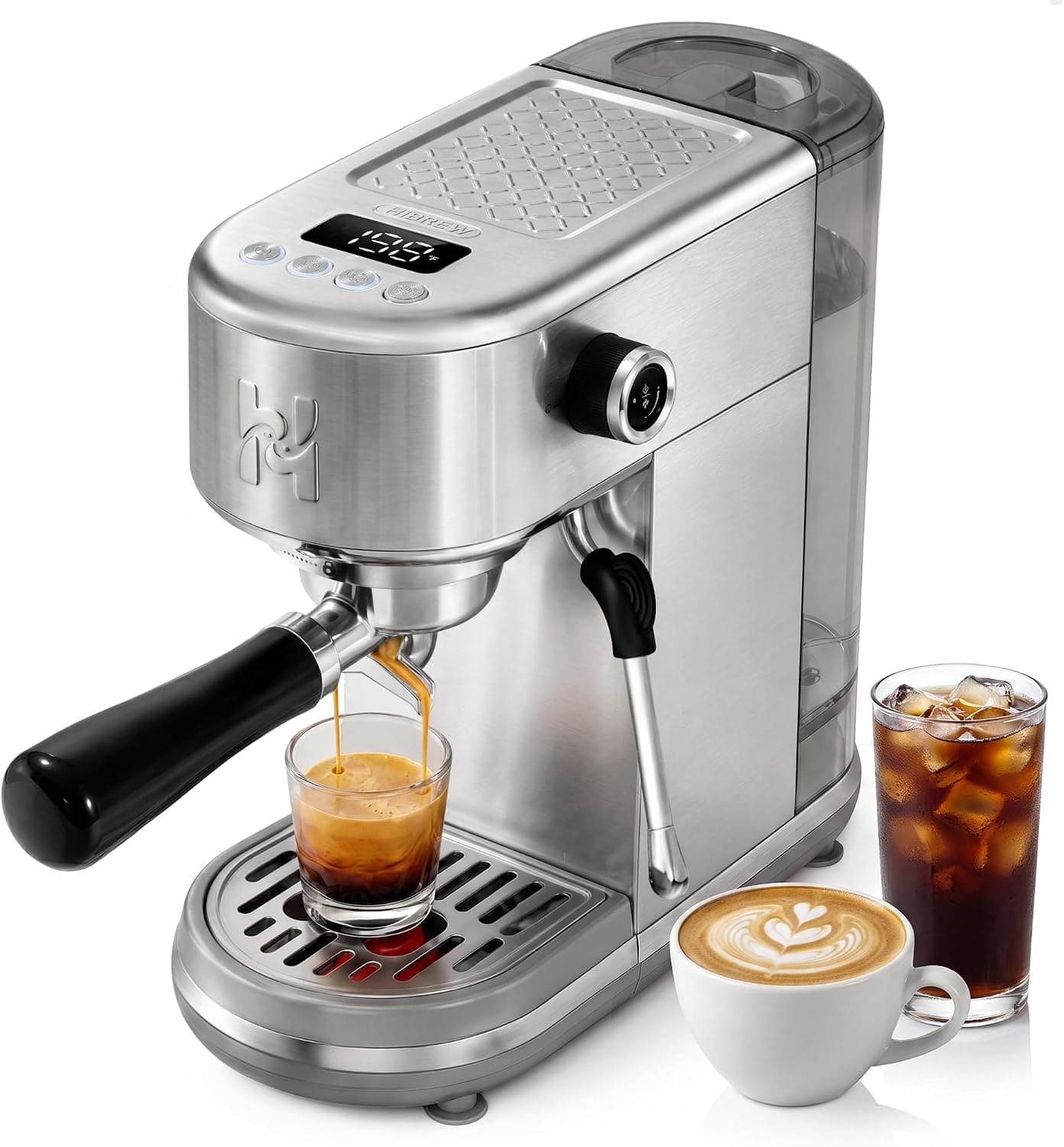 HIBREW H10B Lite Máquina de Espresso Programable con Pantalla LED