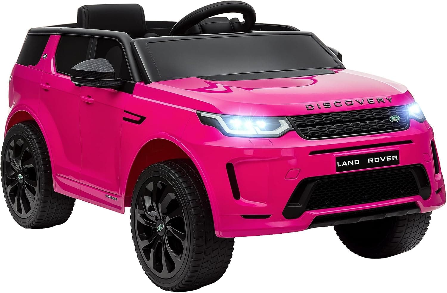 AIYAPLAY Coche Eléctrico Niños Land Rover Discovery Sport 12V Rosa