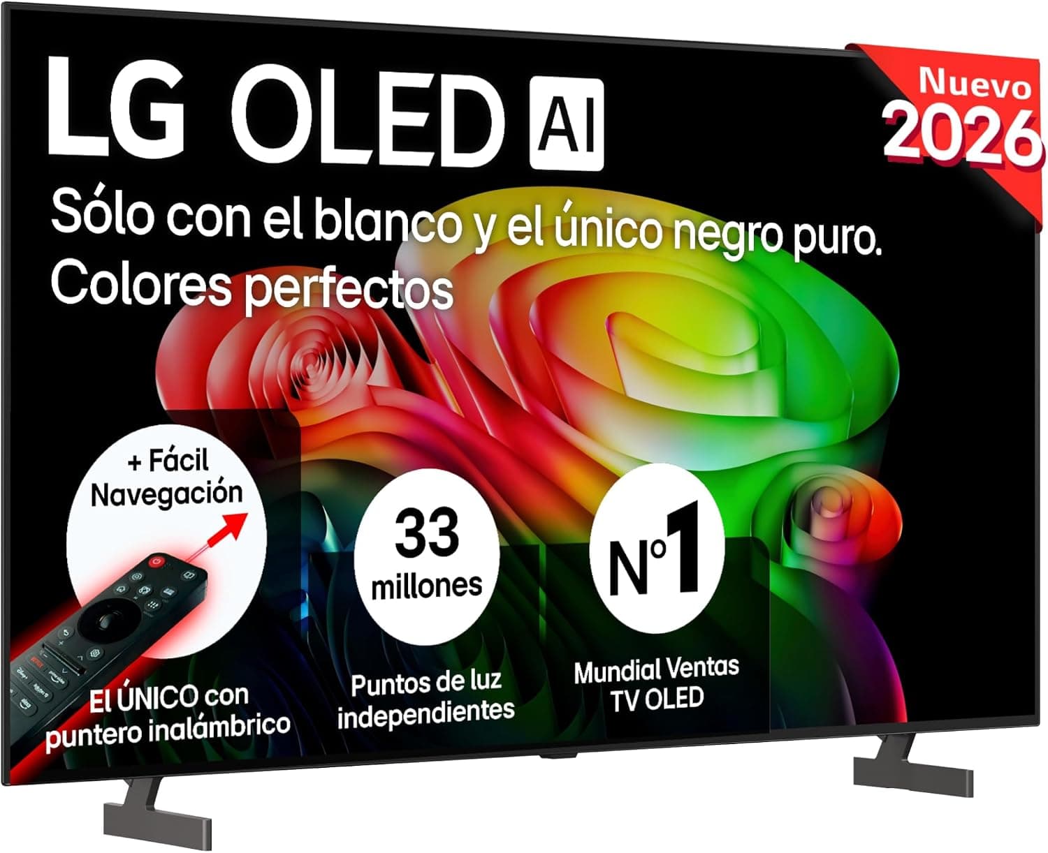 LG OLED65B65LA - Smart TV OLED AI 65" 4K Sin Reflejos 98.3%, 2026