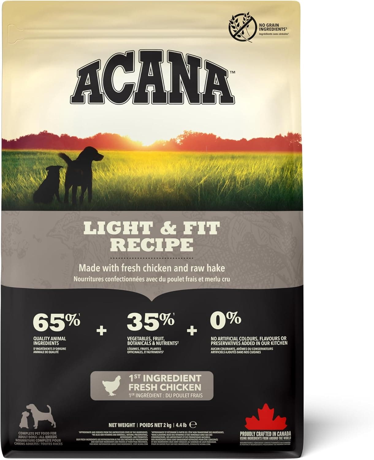 Acana Light Fit Comida para Perros - 2000 gr